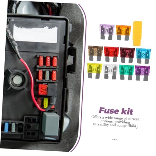 Kit de fusibles automotrices Luxshiny, 50 piezas, diseño compacto, compatibilidad versátil para dispositivos de automóvil miniatura 7