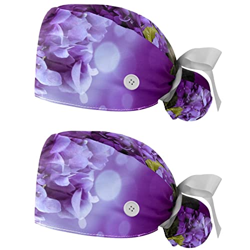 Casquettes de travail respirantes violettes JDEZ chapeaux bouffants de cuisine et soin