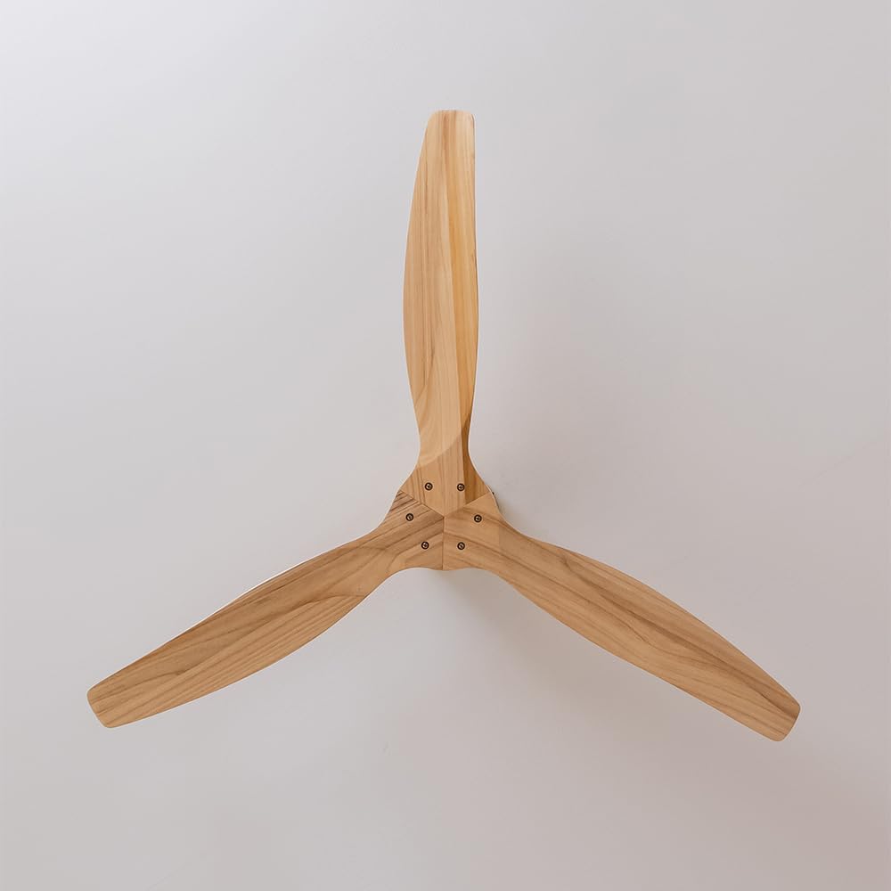Cecotec Ventilatore da Soffitto con Telecomando da 132cm EnergySilence Aero 5400 Classic Iron&LightWood. Motore DC 40W, 3 Pale, 6 Velocità, Timer fino a 8h, Modo Winter/Summer, Massimo Comfort in Casa