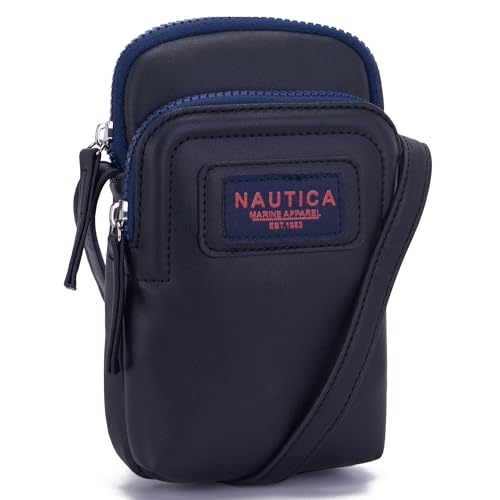 Image of Nautica Catalina Vegan Leather RFID Womens Crossbody Cell Phone Purse Holder Wallet