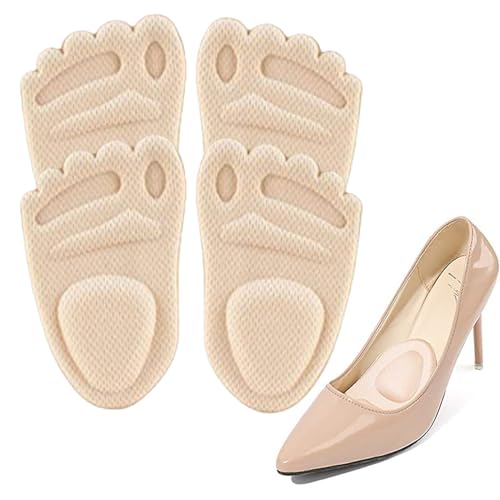 Mimoqk - Almohadillas para mujer (inserciones antideslizantes, talla universal), almohadillas metatarsianas suaves y gruesas, para mujer, soporte para pie, alivio instantáneo, confort día