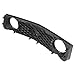 HECASA Front Upper Grille & Lower Grille Compatible with 2005-2009 Ford Mustang GT 6R3Z8200BA 7R3Z17K945BA FO1200422 FO1036114 Bumper Grill With Round Headlight Holes 2pcs Black