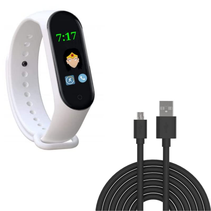 Lapras Combo Pack of 2 Items - M4 Band Bluetooth Fitness Tracker, MicroUSBCable (1 Year Warranty)-image-6