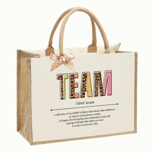 Inspirational Team Tote Bag for Office Employees - Spacious Gift for Birthday, Retirement, Appreciation Days, Thanksgiving & Christmas