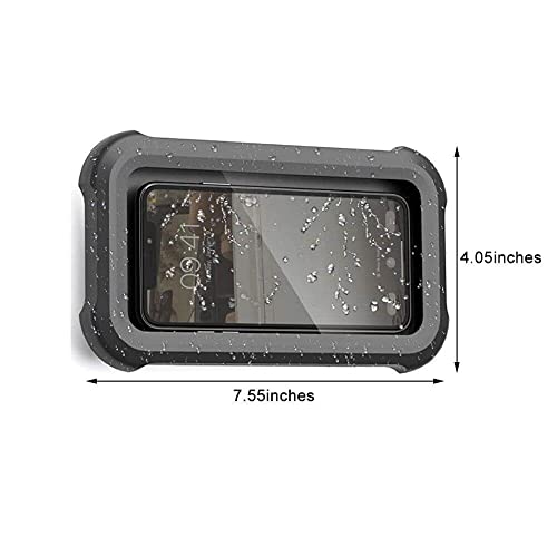 Soporte de teléfono impermeable de pared ajustable para móviles de hasta 6.8" 6
