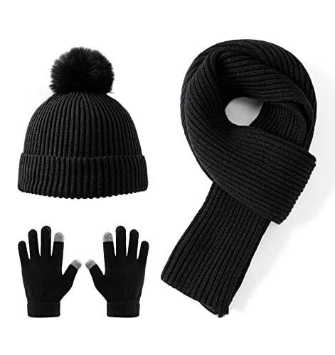 Guantes y gorro para niños pequeños que necesitan calor suave