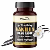 TALCUFON Vanilla Bean Paste for Baking and Cooking, Premium Madagascar Vanilla Made with Real Seeds, Vegan and Gluten-Free, 4 Ounce