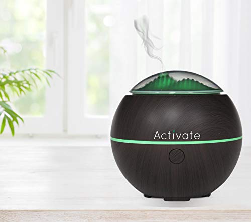 Difusor aromático eléctrico 100 ml con diseño madera miniatura 2