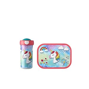 Lunchset Campus (schoolbeker en lunchbox) – Unicorn