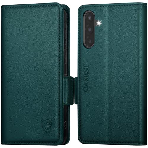 Coque Samsung Galaxy A17 5G : cuir de qualité supérieure vert