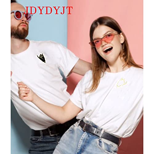 Pinky Promise Matching Enamel Lapel Pins Hard BFF Enamel Pin Set Badge, Pinkie Swear Gifts, Friendship Couples Boyfriends Girlfriend Pin with Message Card(2 PCs)4