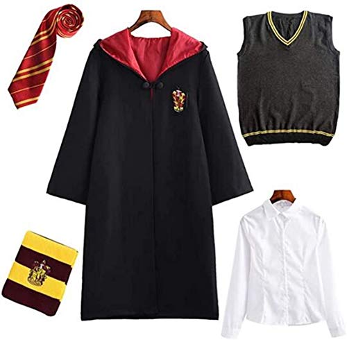 Deciduous Traje Cosplay Harry Gryffindor niños Unisex del Cabo Camisa del Lazo...