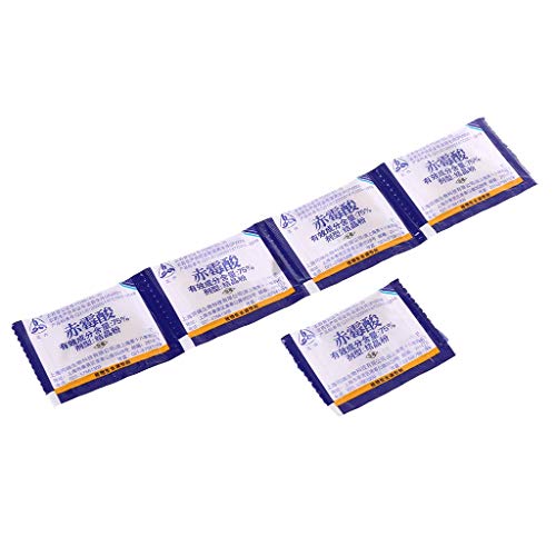 Willlly Garden Gibberellic Acid - Ga3 75% Powder For Plant Chic Growth Water Soluble 5 Pieces Sale Home Daily Use Product (Color : Colour, Size : Size)