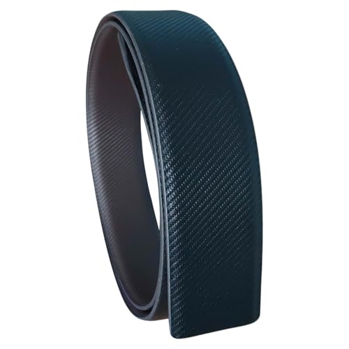 Image of Aakarshini Italian original leather belt strap /strip for men : Reversible, Adjustable, Without Buckle, Grip & Holes, Black /Brown ** Select the size carefully **
