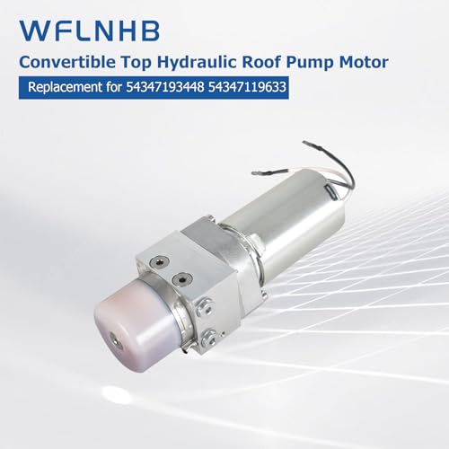 Image of WFLNHB Convertible Top Hydraulic Roof Pump Motor and Bracket Replacement for BMW Z4 2-Door - Convertible Top Hydraulic Roof Pump Motor Replace 54347193448 54347119633