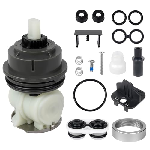 RP46463 Cartridge for Delta 17 Series (2006-Present) Shower Cartridge Replacement Included Seat & Spring Adapter RP22734 Bonnet Nut (Black RP46463)