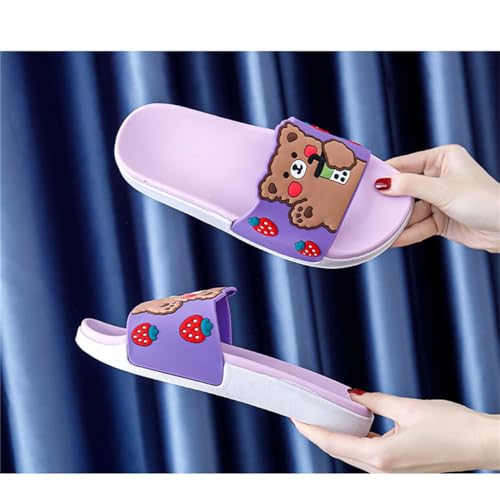 Cute Bear Summer Slippers Sandals Women Non Slip - Outdoor & Indoor Footwear For Beach Travel Shower Flip Flops Women3