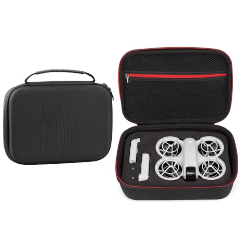 Custodia da trasporto per DJI Neo custodia protettiva portatile da viaggio rigida in EVA per drone DJI Neo e accessori per batteria 26 x 20 x 8.3 cm nero