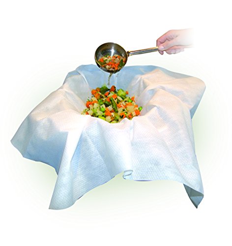 [1 Rolle] FILTERSTAR Einweg Passiertuch auf Rolle 50 Stück aus Spezial Vliesstoff