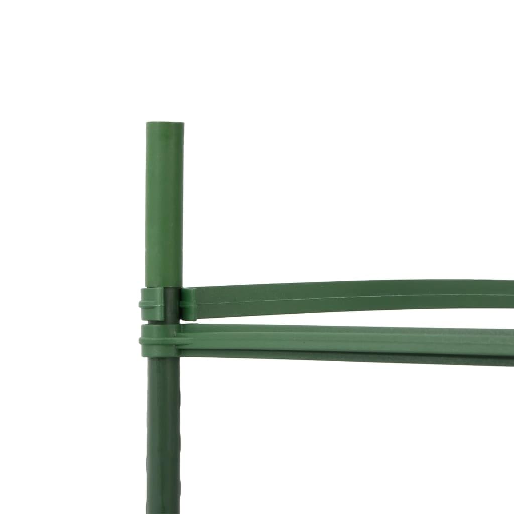 Hothingwell Tomatenkäfig, 4 Stück, 116 cm, Stahl, PE-beschichtet | Höhenverstellbar, verstellbare Form, Bodenspitze, für Tomaten, Gurken, Bohnen