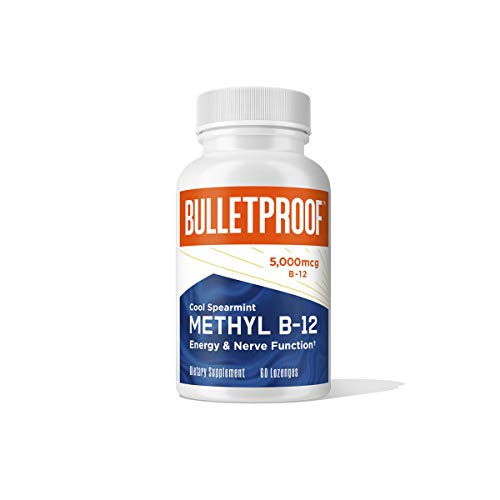 Bulletproof Methyl B-12 Supplement, Supports Healthy Brain Cells and Nervous System, Spearmint, 60 Lozenges