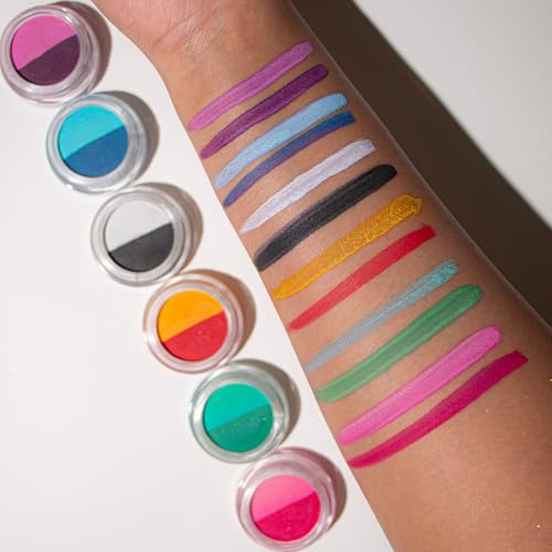 Image of Revolution Relove Water Activated Eye Liner Double Up Long Stay Smudge-Proof Red & Yellow (Purples)