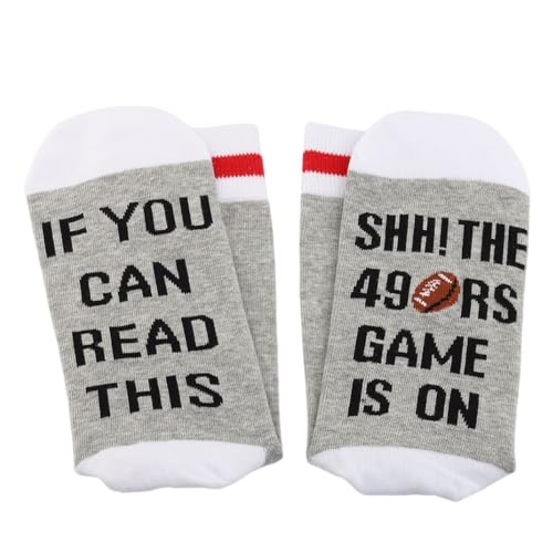 2PAIRS Novelty Fans Gift Socks If You Can Read This SHHH The Football Game Is On Football Fans Gift3