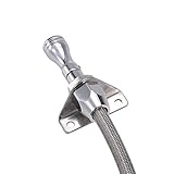 Akozon Getriebeölmessstab Edelstahl Firewall Flexibler Ölmessstab TH350 700R4 Tranny Trans Ersatz für GM