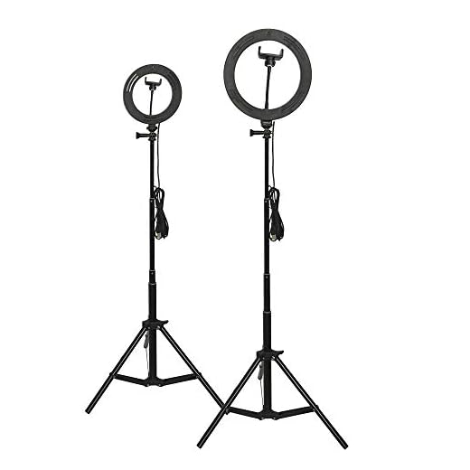 10-Inch LED Ring Light with Tripod Stand