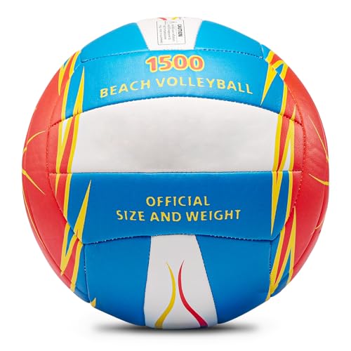Image of Soft Rubber Lightweight Volleyball for Indoor Training Game Competition, Gym, Outdoor Beach Play, Gift for Kids,Fit for Beginner, Teenager, Adult, 1pcs