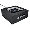 Logitech Wireless Bluetooth Audio Receiver, Bluetooth Adapter for PC/Mac/Smartphone/Tablet/AV Receiver, 3.5mm Audio and RCA Outputs to Speakers, One-Push Pairing Button, UK Plug - Black/Blue #1