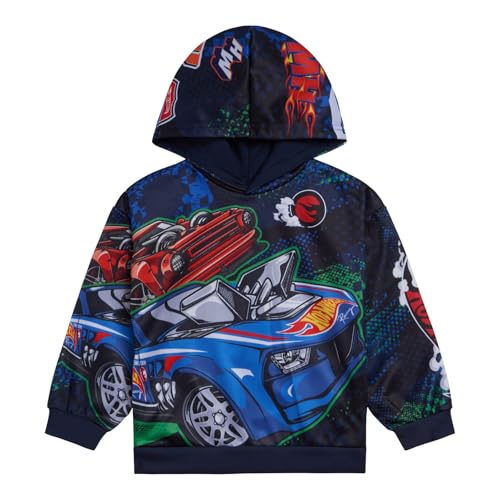 Hot Wheels Fleece Pullover Hoodie Toddler to Big Kid Sizes (2T - 18-20)