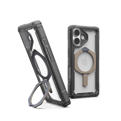 Image of Urban Armor Gear UAG Plasma XTE Magnetic Compatible & Kickstand, Rugged Shockproof Anti-Slip Military Grade Protective Case /Cover Designed for iPhone 17 (2025) - Ash /Titanium