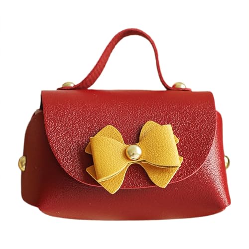 Bolsas de grageas de boda - Bolsas de cumpleaños reutilizables, bolsas de caramelo de boda de cuero con asa y pajarita, cajas de regalo para Navidad, Halloween, Wine Red, Se référer au descriptif