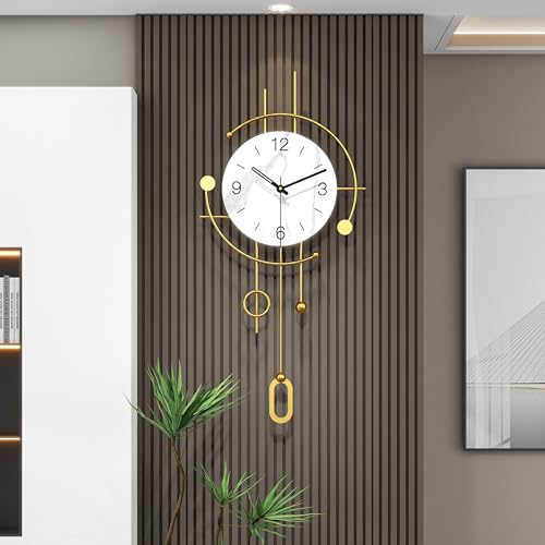YIJIDECOR Wall Clocks for Living Room Decor Modern Silent Analog Wall Clock