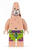 Patrick (Tongue) Minifigure Spongebob Squarepants Lego Building Accessories - 1.75 Inches Tall