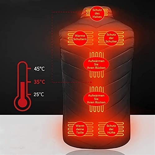 Chaleco calentado unisex con carga USB en forro polar MU 6