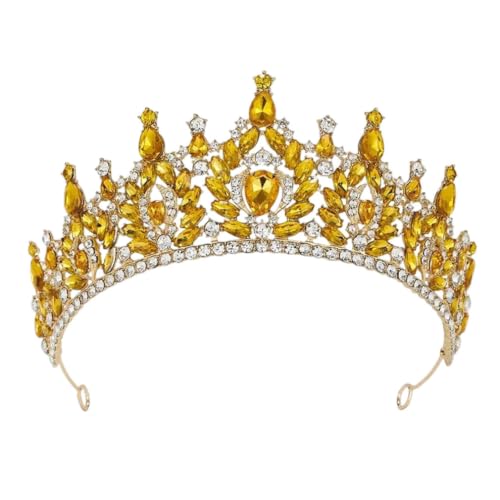 Tiara barroca para mujer de diseño exclusivo para novias con cristales brillantes 2