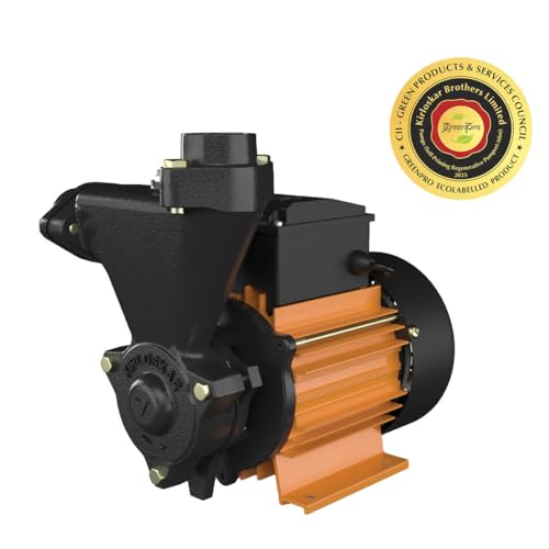 Image of Kirloskar Anisa 0.5 HP Self Priming Water Pump with Copper Winding | Single Phase Domestic Pump for Water Transfer and Supply | Compact Metal Body Pump for Home Use with 1 Year Warranty