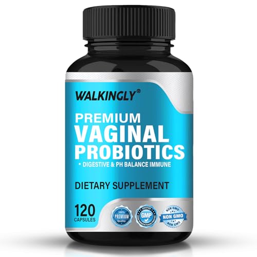 Vaginal Probiotics for Women, 120 Capsules 70 Billion CFU with Prebiotics & Lactobacillus Probiotic Blend, Women's Vaginal Health Supplement, Womens Probiotic for Vaginal Health