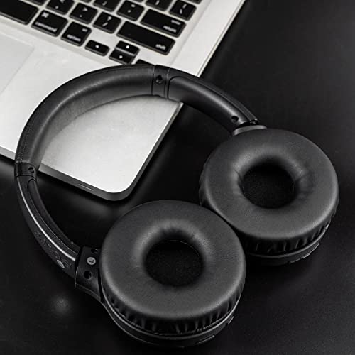 Image of SOULWIT Replacement Earpads for Sony WHXB700 /WH XB700 Wireless Extra Bass Bluetooth Headphones, Ear Pads Cushions with High-Density Noise Isolation Foam, Softer Protein Leather (Black)