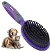 Hertzko Bristle Brush for Dogs and Cats with Long or Short Hair - Dense Bristles Remove Loose Hair, Dander, Dust, and Dirt from Your Pet's Top Coat