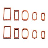 Healifty 10pcs DIY Pendant Wood Frame DIY Jewelry Pendant Mold Crystal Epoxy Mold Open bezels for Resin