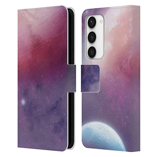 Étui portefeuille Samsung S23 5G Simone Gatterwe en cuir rose