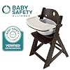 Keekaroo Height RightTM High Chair with Infant Insert & Tray, Espresso/Aqua (0051424KR-0001)