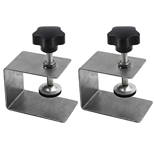 Myhoomowe 2 piezas de acero inoxidable armario de madera regulable cajón instalación pinza mejoramiento del hábitat plantilla accesorios (L)