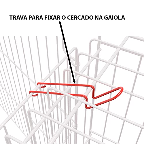 Kit Cercado E Gaiola Para Porquinho Da Índia Com Fixação