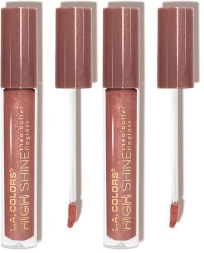 Image of L.A. COLORS High Shine Shea Butter Lip Gloss, Fresh, 0.14 Ounce (Pack of 2)