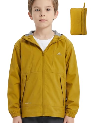 IOFLIGGA - IOFLIGGA Kids Lightweight Rain Jacket - Packable Rain Windbreaker for Boys and Girls - Best Deal on Amazon