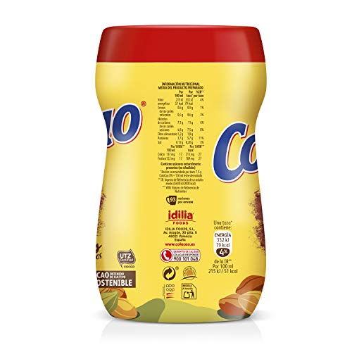 ColaCao, Cacao Soluble Natural con 0% Azúcares Añadidos - 700g - Imagen 4
